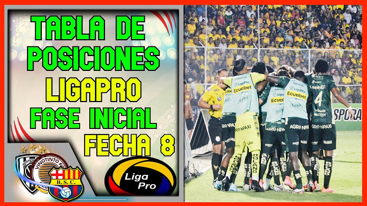 🔥ASI QUEDO LA TABLA DE POSICIONES FECHA 8 LIGAPRO 2025 FASE INICIAL | CAMPEONATO ECUATORIANO 2025