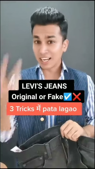 LEVI'S JEAN'S ORIGINAL OR FAKE | 3 Tricks me pata lagao | Levi's Jean's hack  #mensjeans #shorts