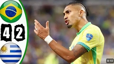 Brazil vs Uruguay 0-0 pen 4-2- All Goals & Highlights - CopaAmerica 2024