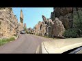 Driving needles highway at custer state park sd