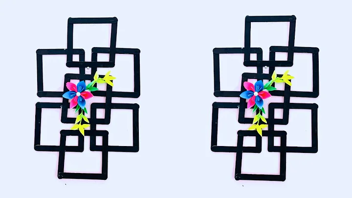 Ice Cream Stick Wall Decor | Diy Ideas | Craft Ideas | Wall Decor | Home Decor | Room Makeover