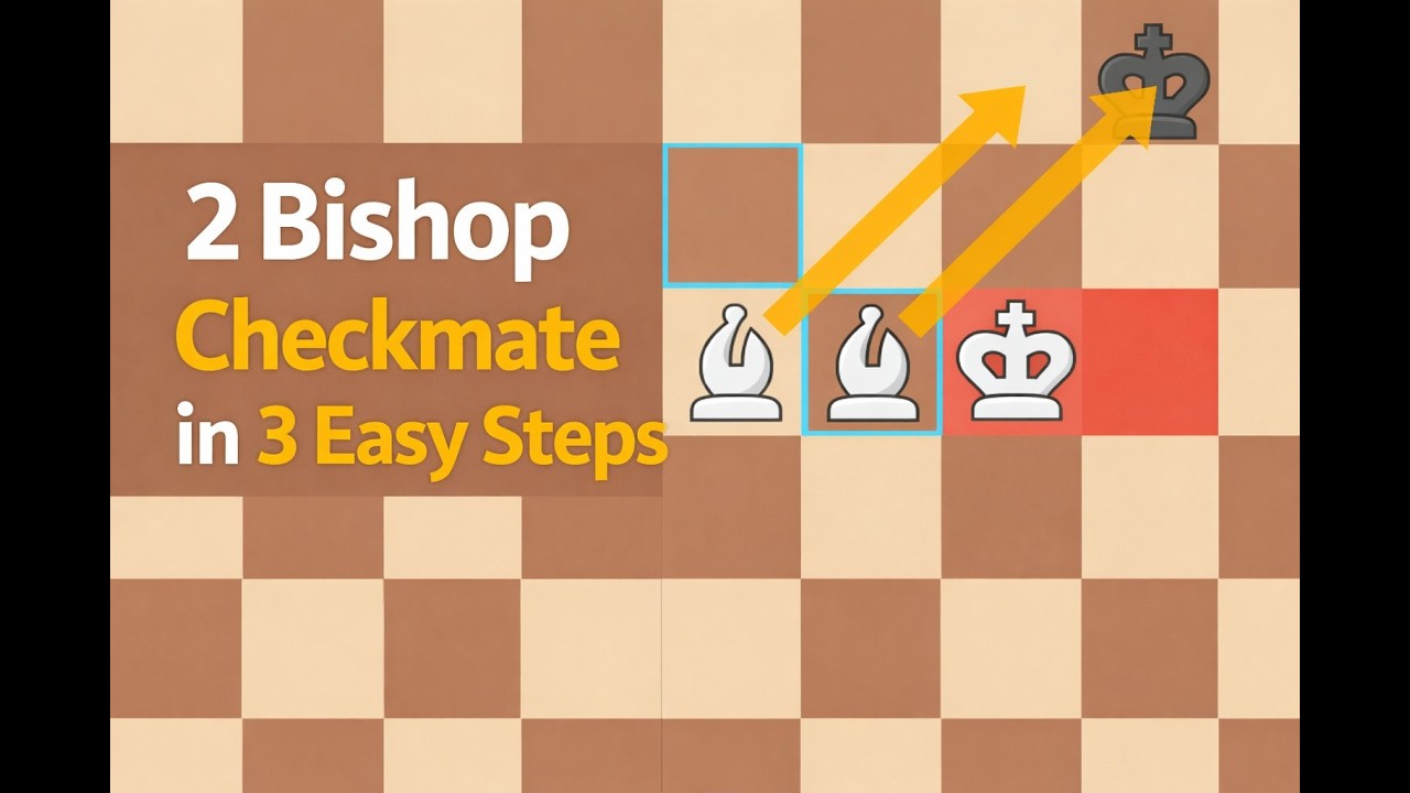 Two Bishops Checkmate FAST ⚡ | 3-Step Method Every Chess Player Must Know 