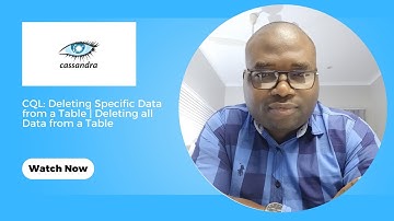 Cassandra Query Language |  Deleting Data from a Table | Deleting all Data from a Table