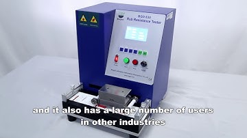 BGD 630 Rub Resistance Tester introduction
