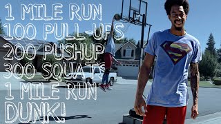Pro Dunker tries MURPH! Finishes with DUNK!