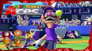 All Tournament Cups (Waluigi gameplay) | Mario Tennis Aces for Switch ᴴᴰ