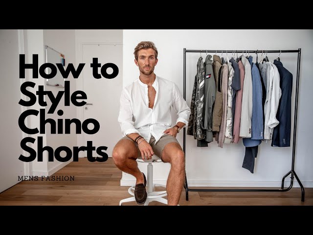 How to style CHINO shorts, Mens Fashion