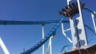 Cedar Point - Gatekeeper Flying over the Entrance - August 2016