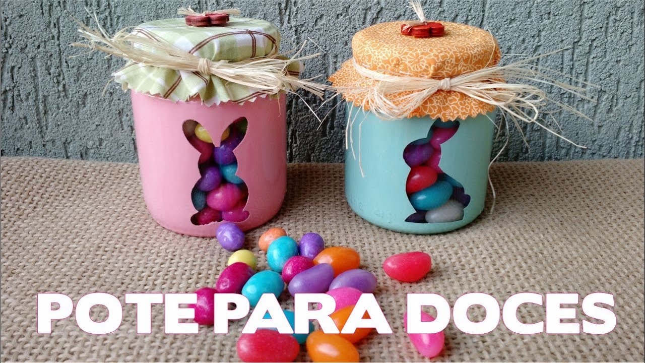 Artesanato Enfeites de Páscoa Passo a Passo DIY Potinhos para Doces de Páscoa YouTube Decoração Aparador Atras Do Sofa ~ Artesanato Enfeites de Páscoa Passo a Passo DIY Potinhos para Doces de Páscoa YouTube