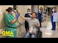 This man spent 28 days in the hospital fighting COVID-19 l GMA Digital