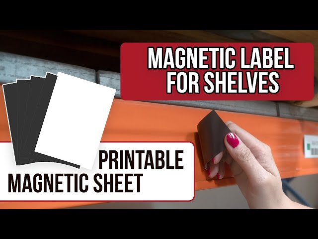 Magnetic Labels for Warehouse Shelves: Printable Magnet Sheet 