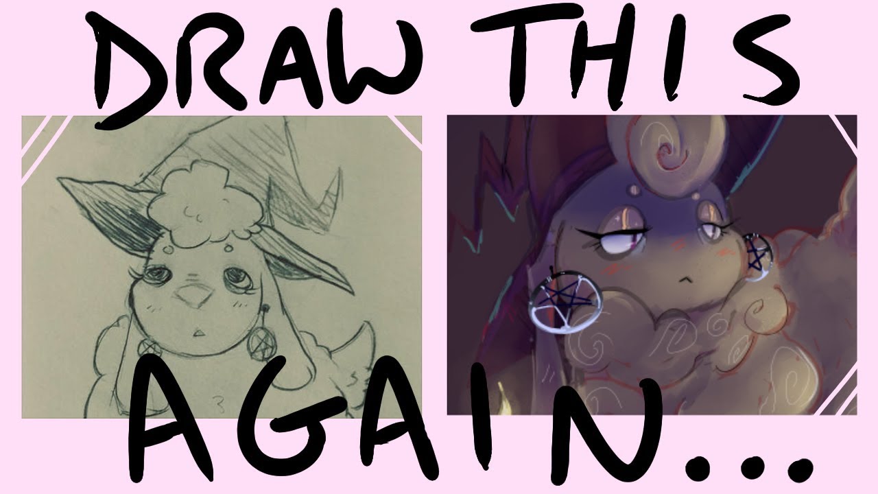 [Let's Draw This Again] Redrawing My First Deviantart Post Speedpaint ...