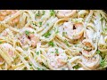 PASTA ALFREDO CON CAMARÓNES | Pasta Italiana estilo Olive Garden