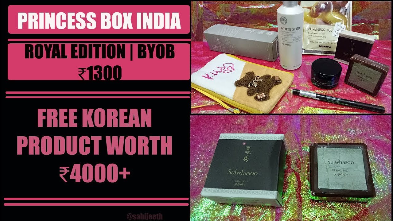 Princess Box India May 2018 | BYOB | Free Product Worth 4000+ | Royal Box | Giveaway | SahiJeeth