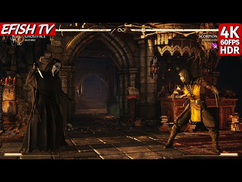 Ghostface & Motaro vs MKX Scorpion & Khameleon (Hardest AI) - Mortal Kombat 1