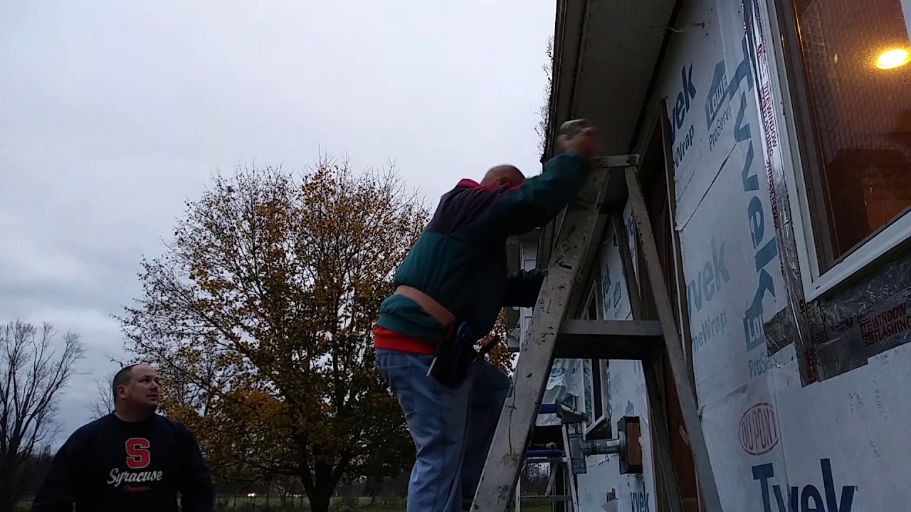 Part 2 outside light installation vinyl siding j block