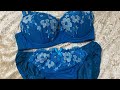 チュチュアンナのお花の刺繍と胸元のレースが綺麗な下着　６０枚目