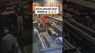 Detik detik kecelakaan saat bekerja 😱 #fyp #cctv #incident