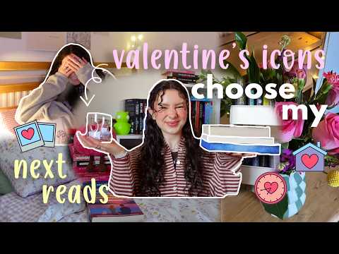valentines icons choose my next reads | no spoiler reading vlog