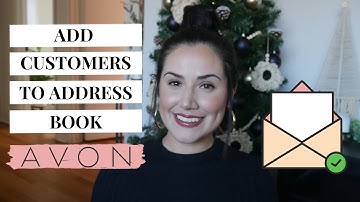 Avon: How to Add Customer to Address Book 📲