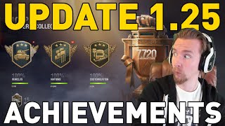 Update 125 New Achievements In World Of Tanks