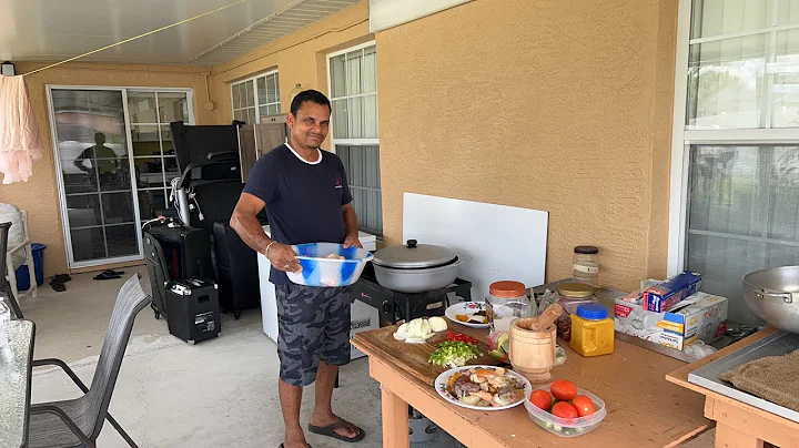 LABOR  DAY COOK OUT #GILBAKA CURRY GUYANESE STYLE ...