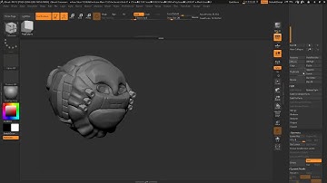 zbrushing robot sphere part 2