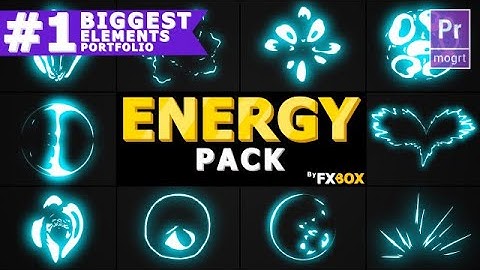 Energy Explosion Elements Motion Graphics Templates