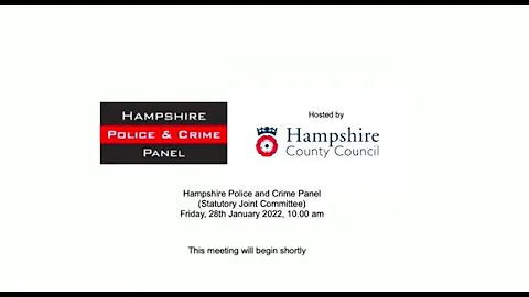 Hampshire Police and Crime Panel (Statutory Joint ...
