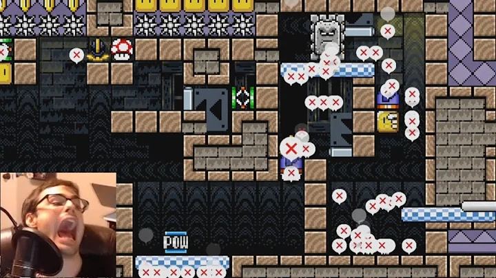 Mario Maker - Hardest One-Screen Puzzle by Seanhip...