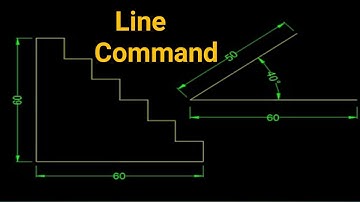 🔥line command in autocad !!♨️ how to use line command ♨️ line command tutorial♨️LINE COMMAND