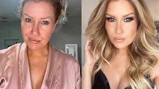 0100 GLAM MAKEUP TRANSFORMATION(OVER 40!)✨SKIN | MAKEUP | HAIR