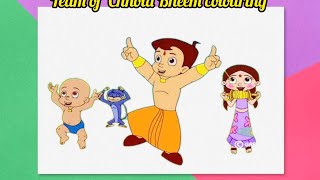 Monday with Chhota Bheem colouring #chhotabheem #viral #kidsart