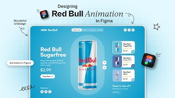 Red Bull Website UI Design in Figma | Animation in Figma | Figma Tutorial For Beginners