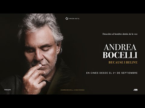 Andrea Bocelli: Because I Believe – Tráiler oficial | En cines el 21 y 24 de septiembre