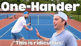 USTA 5.0 Player Almost Loses His Mind Playing 4.5 Opponent with One-Handed Backhand