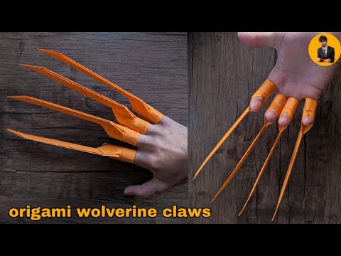 Easy #origami wolverine #claw - How To Make Paper Wolverine Claws / diy