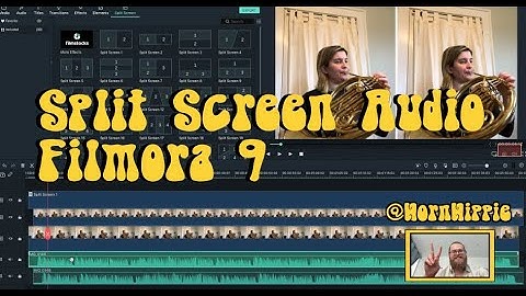 Filmora 9 Split Screen Audio Editing | Horn Hippie