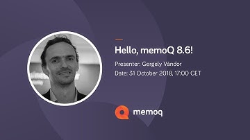 Hello, memoQ 8 6!