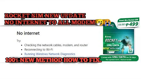 LATEST UPDATE ROCKET SIM NO INTERNET TO ALL MODEM | 100% WORKING METHOD 2022