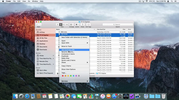 Compressing Files to a .Zip file on the Mac