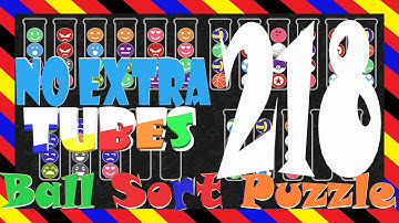 Ball Sort Puzzle Level  218😂No Extra Tubes😂Game Walkthrough😘