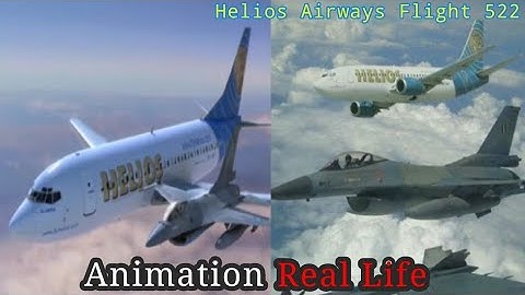 Helios Airways Flight 522 Crash - Animation vs Real Life