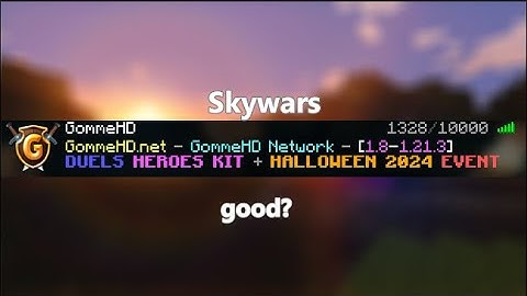 I played GommeHD 1.21 skywars...