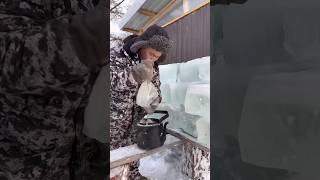 Vitamin tea☕️ / Витаминный чай☕️ #pandasakha #winter #yakutia #ice #delicious