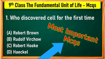 The Fundamental Unit of Life Class 9 MCQs Questions with Answers | Class 9 Science Cell Mcqs