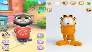 Talking Tom Cat vs My Talking Garfield - All Foods All Gadgets All Animations screenshot 1