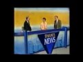 Thames news opening studio headlines  1991