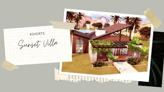 #Shorts Sunset Villa 🌞🌴 Speed Build (Instagram Decides My Build!) | The Sims 4