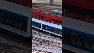 後編 共走 JR東日本 E257踊り子 ＆ 伊豆急 2100系キンメ電車 JR EAST E257 ODORIKO ＆ IZUKYU 2100  KINME TRAIN n scale ＃Shorts